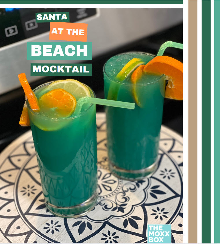 Santa at the Beach Mocktail: A Tropical Twist on Holiday Cheer